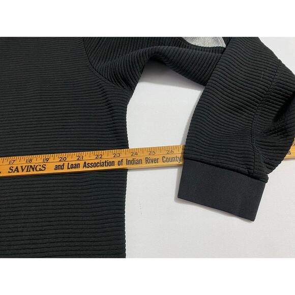 FootJoy FJ Sweatshirt Men's 2XL Black 1/4 Zip Pullover Golf Performance Wear - Picture 3 of 10